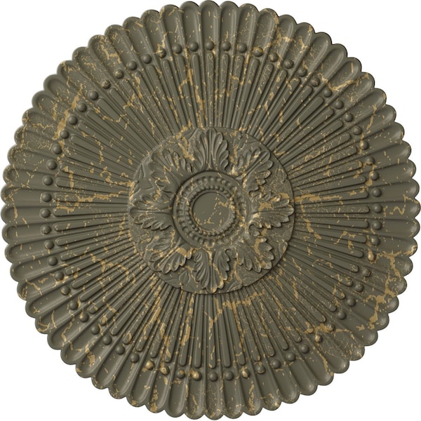 Ekena Millwork Nexus Ceiling Medallion (Fits Canopies up to 2 3/4"), 30"OD x 1 1/4"P, Witch Hazel Crackle CM30NEWHC - main
